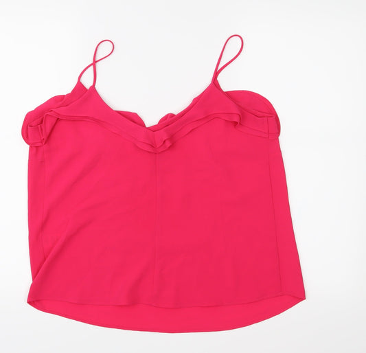 EWM Womens Pink Camisole Blouse Size 14