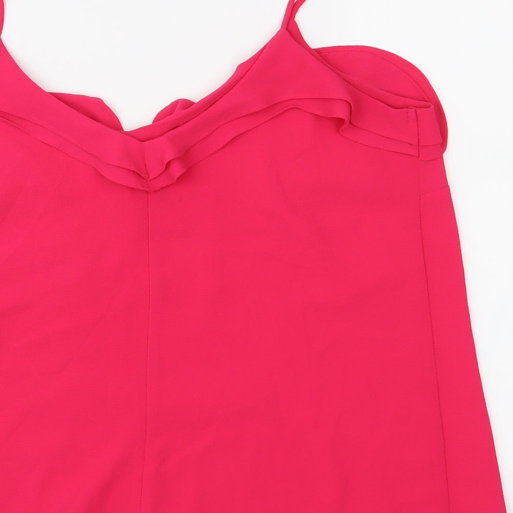 EWM Womens Pink Camisole Blouse Size 14