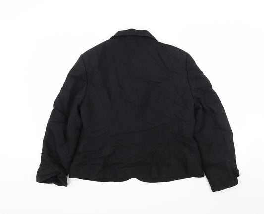 Alex & Co Womens Black Jacket Blazer Size 14
