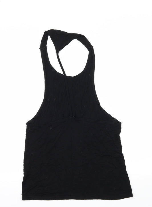 Boohoo Womens Black Jersey Camisole Tank Size 8 - Open back