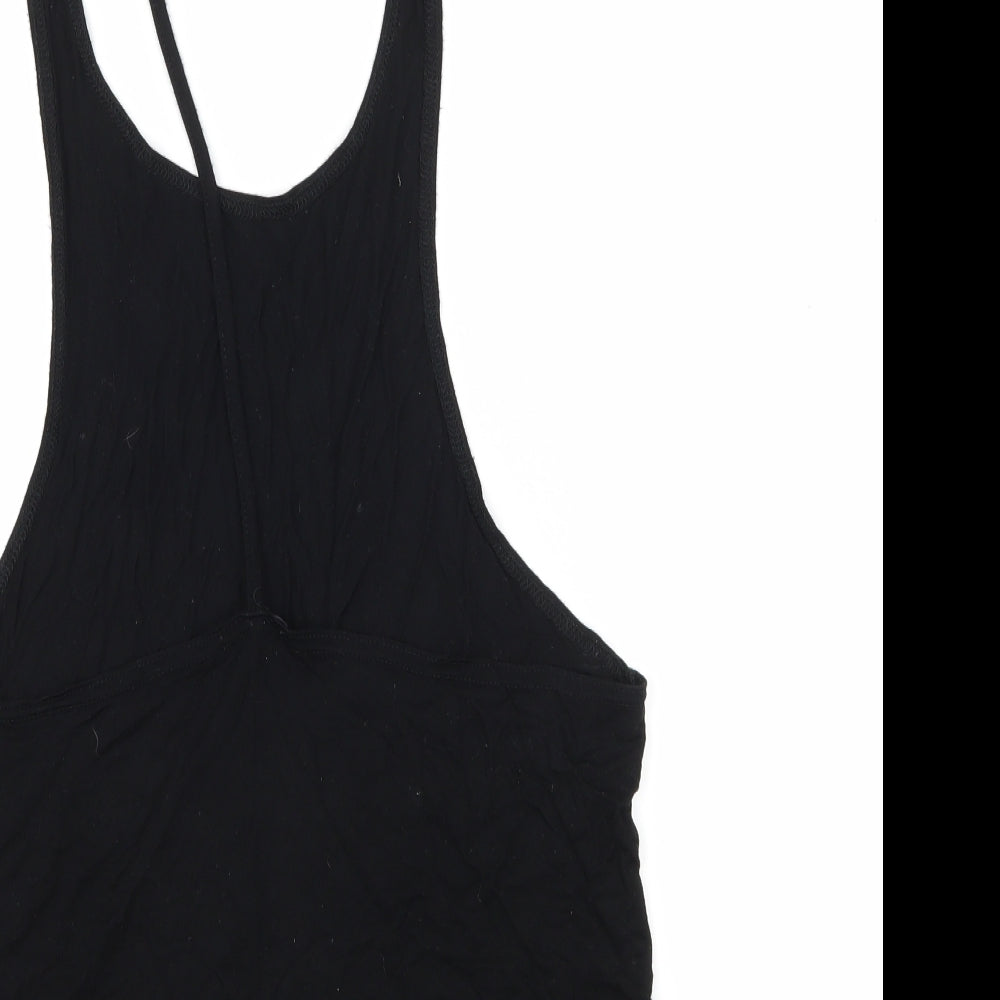 Boohoo Womens Black Jersey Camisole Tank Size 8 - Open back