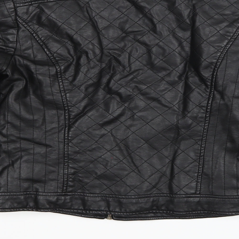 George Womens Black Jacket Coat Size 10