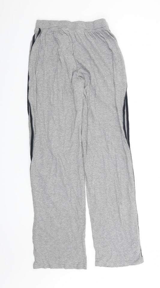 George Mens Grey Striped Jogger Trousers Size S L30 in