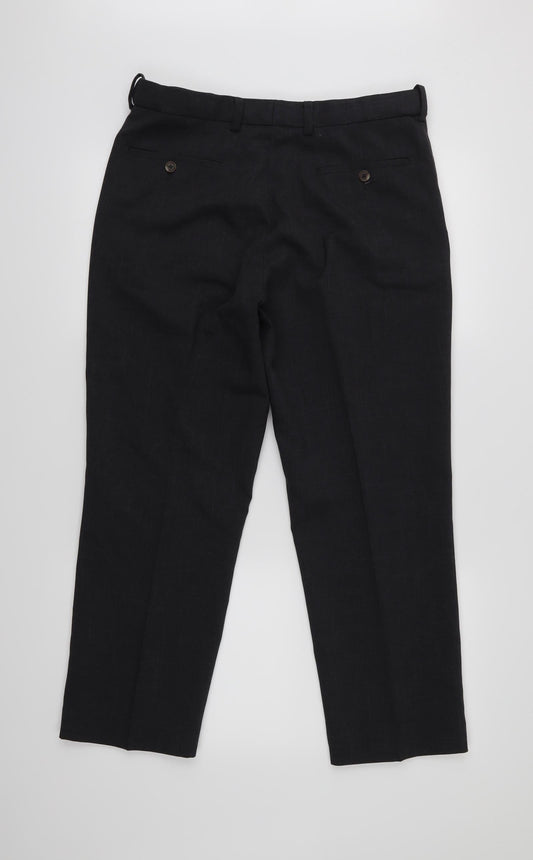Jack Reid Mens Grey Trousers Size 32 L26 in