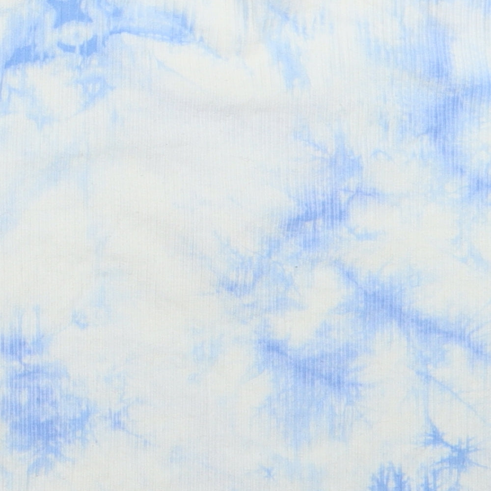 Shein Womens White Cropped T-Shirt Size L - Butterfly