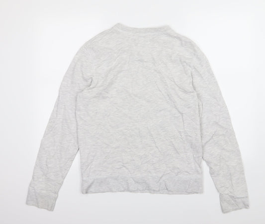 Topman Mens Grey Jersey Pullover Sweatshirt Size M