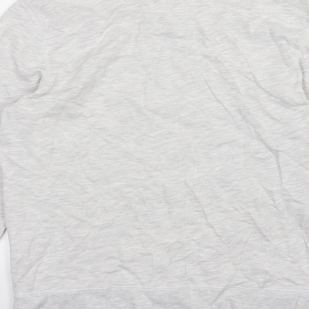 Topman Mens Grey Jersey Pullover Sweatshirt Size M