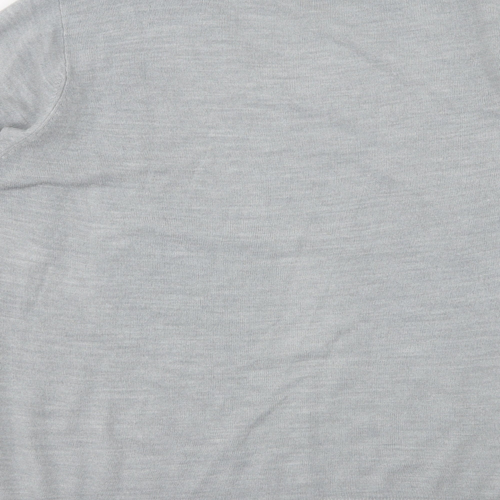 Marks and Spencer Mens Grey Knit Pullover Jumper Size L