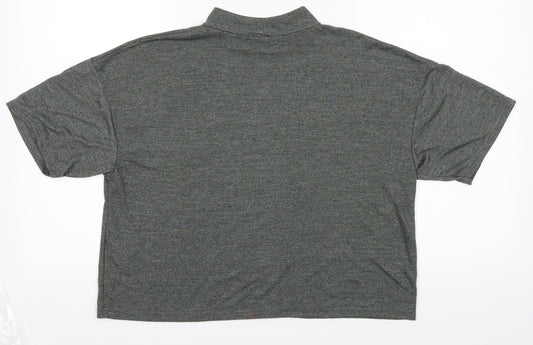 Light before Dark Womens Grey Basic Blouse Size XS