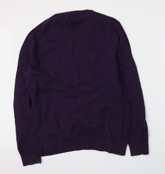 Burton Mens Purple Knit Pullover Jumper Size M