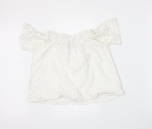 Atmosphere Womens White Basic T-Shirt Size 8