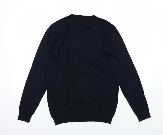 NEXT Mens Blue Knit Pullover Jumper Size S