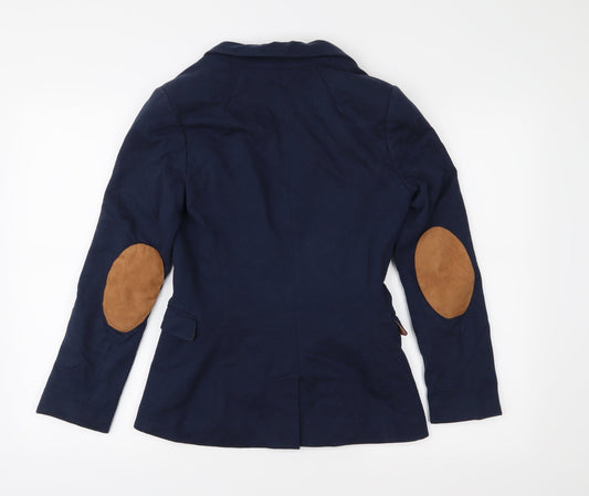 H&M Womens Blue Jacket Sport Coat Size 10