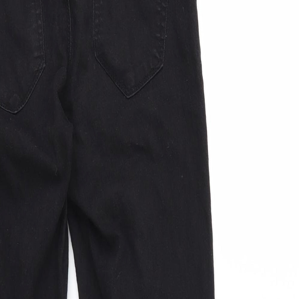 Denim & Co. Womens Black Denim Skinny Jeans Size 10 L28 in