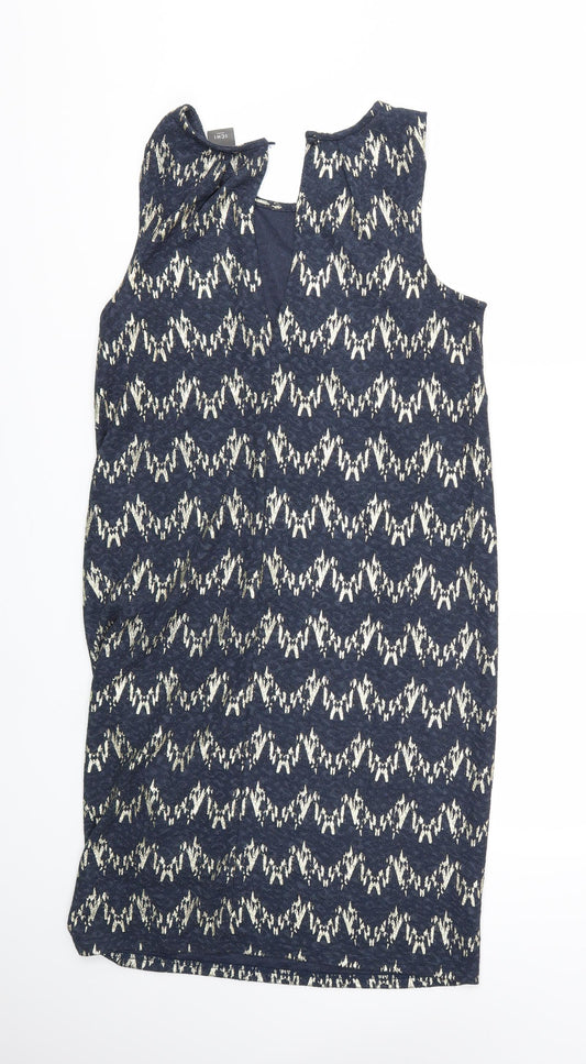 ICHI Womens Blue Shift Size S