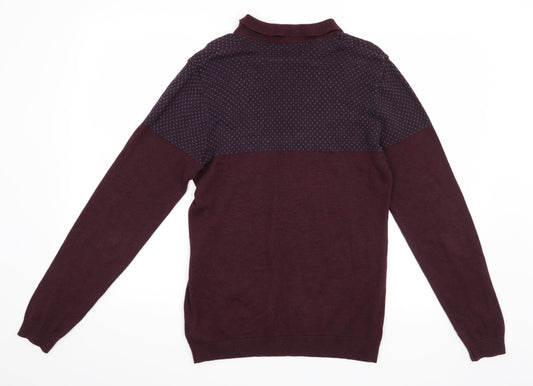 NEXT Mens Red Pullover Jumper Size S