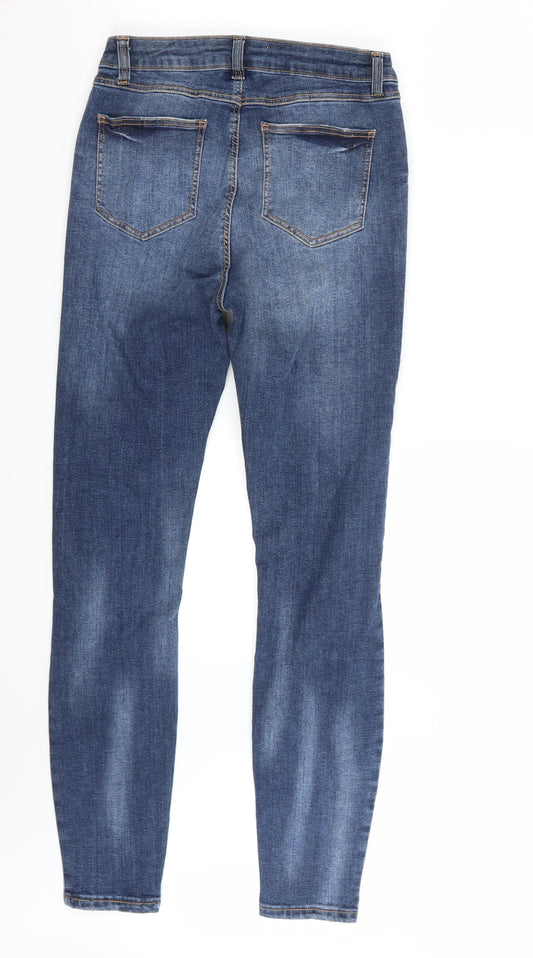 Denim & Co. Womens Blue Skinny Jeans Size 8 L27 in