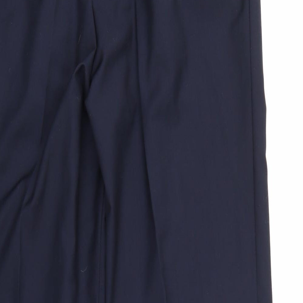 Aqua Mens Blue Trousers L29 in