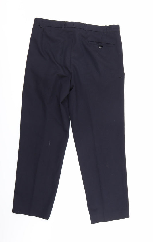Brook Taverner Mens Blue Trousers L28 in