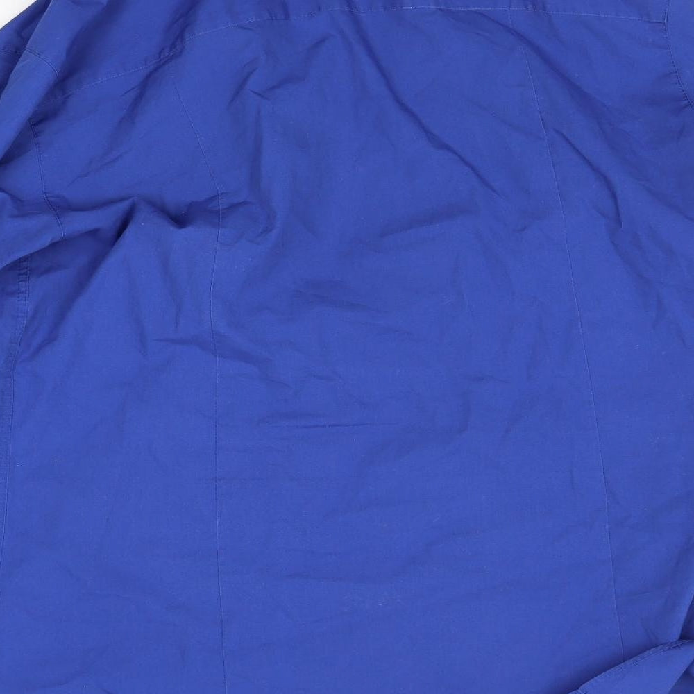 Ashton Mens Blue Button-Up Size M