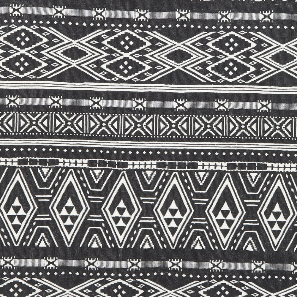 H&M Womens Black A-Line Skirt Size L