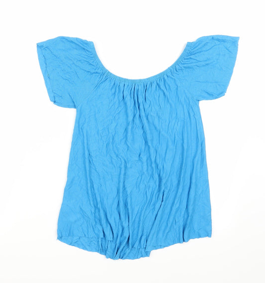 Primark Womens Blue Basic T-Shirt Size 4