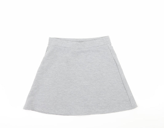 Atmosphere Womens Grey  Jersey Flare Skirt Size 8