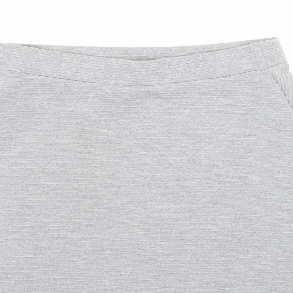 Atmosphere Womens Grey Jersey Flare Skirt Size 8