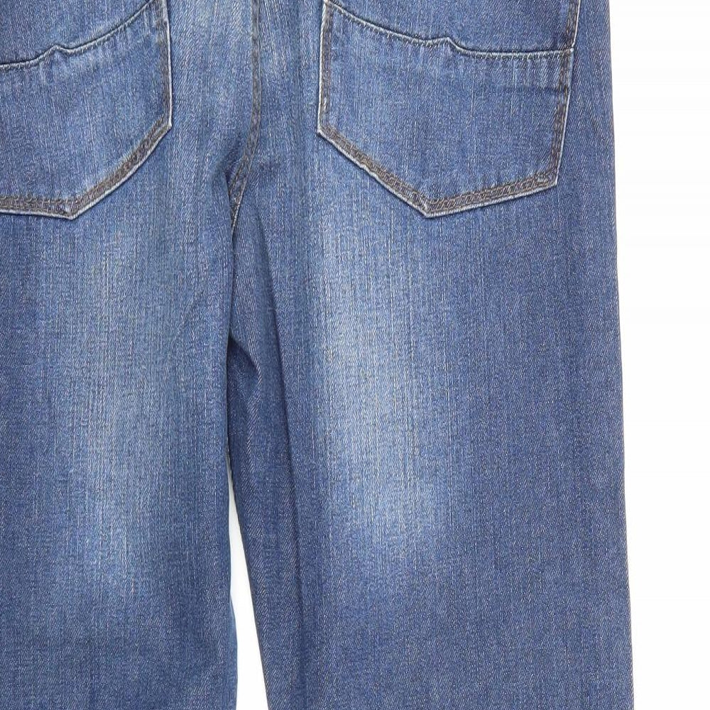 ASOS Womens Blue Denim Straight Jeans L30 in