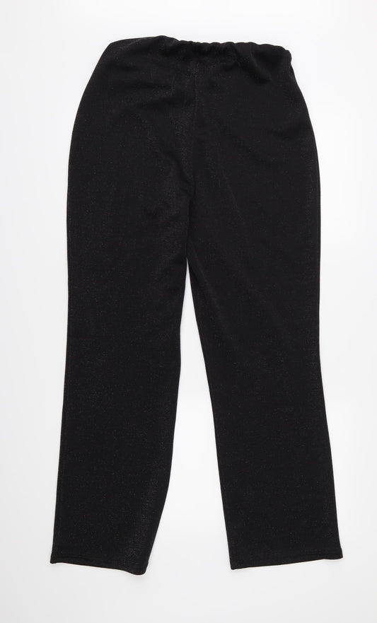 AMARANTO Womens Black Trousers Size 16 L28 in