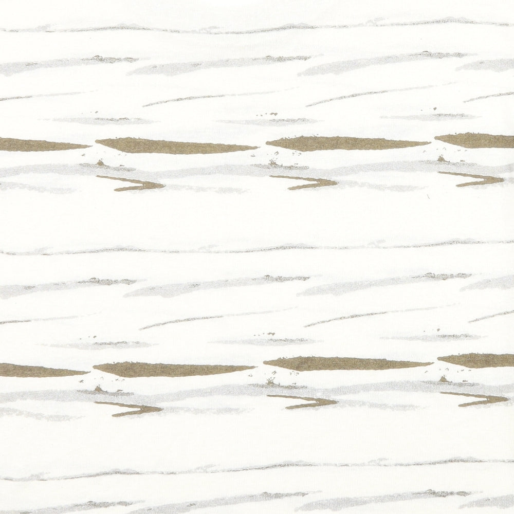 TU Womens White Striped Basic T-Shirt Size 8