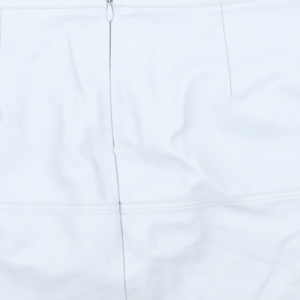 New Look Womens Blue A-Line Skirt Size 12