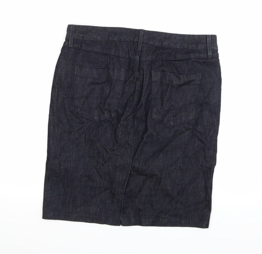 Gap Womens Blue  Denim A-Line Skirt