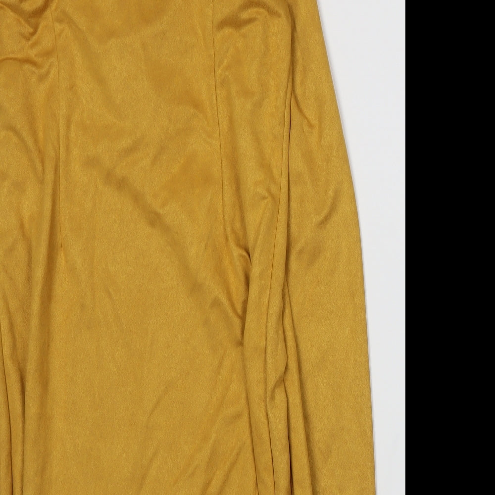 Boohoo Womens Yellow Jacket Size M