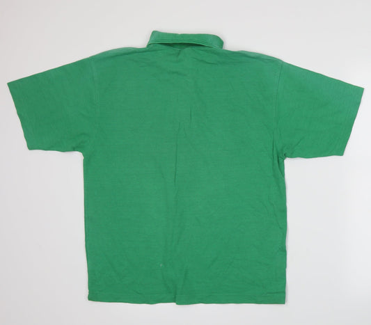 Nathan Jones Mens Green Polo Size L