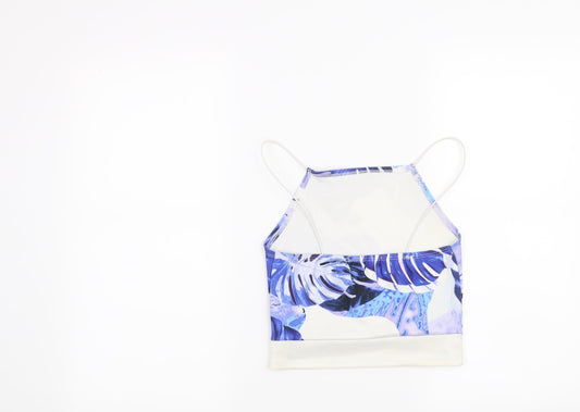 Missguided Womens White Floral Basic Blouse Size 6