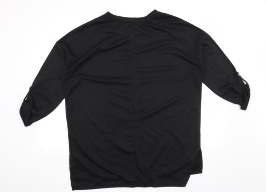 Primark Womens Black Basic Blouse Size 14