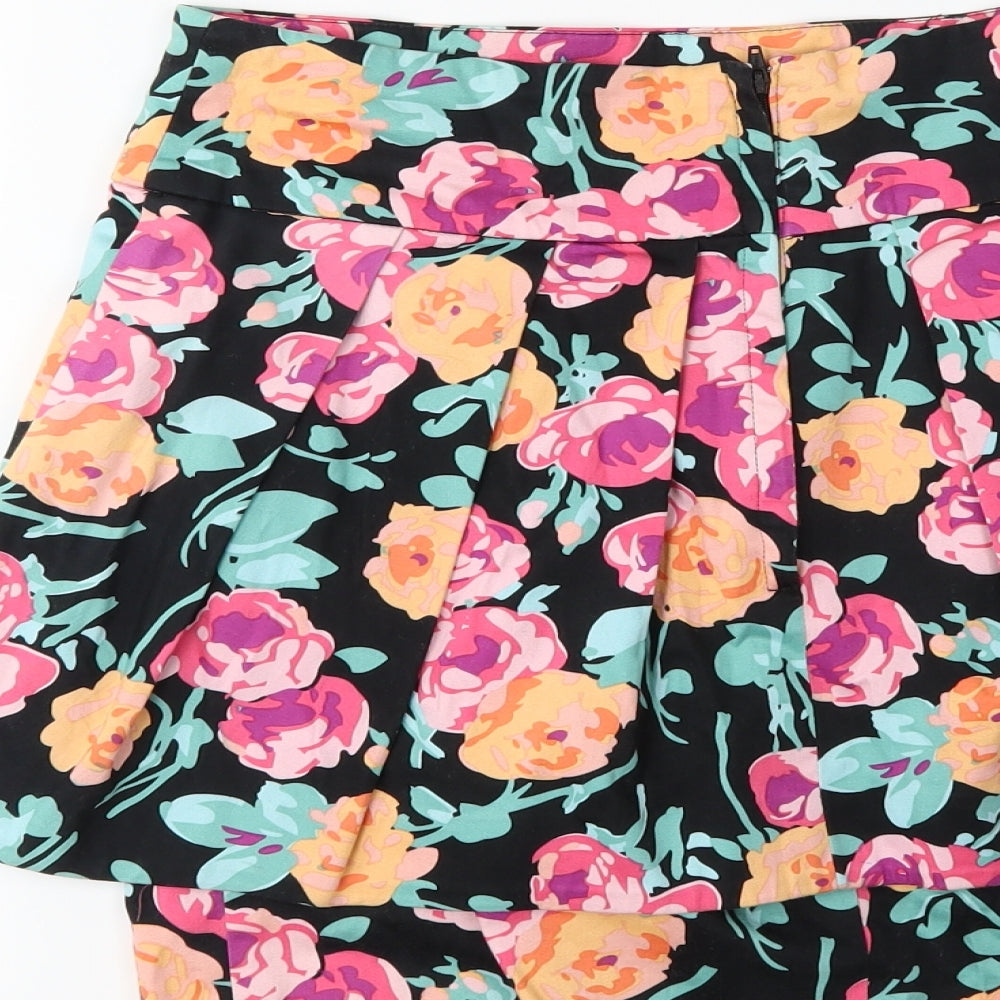 New Look Womens Black Floral Straight & Pencil Set Size 10