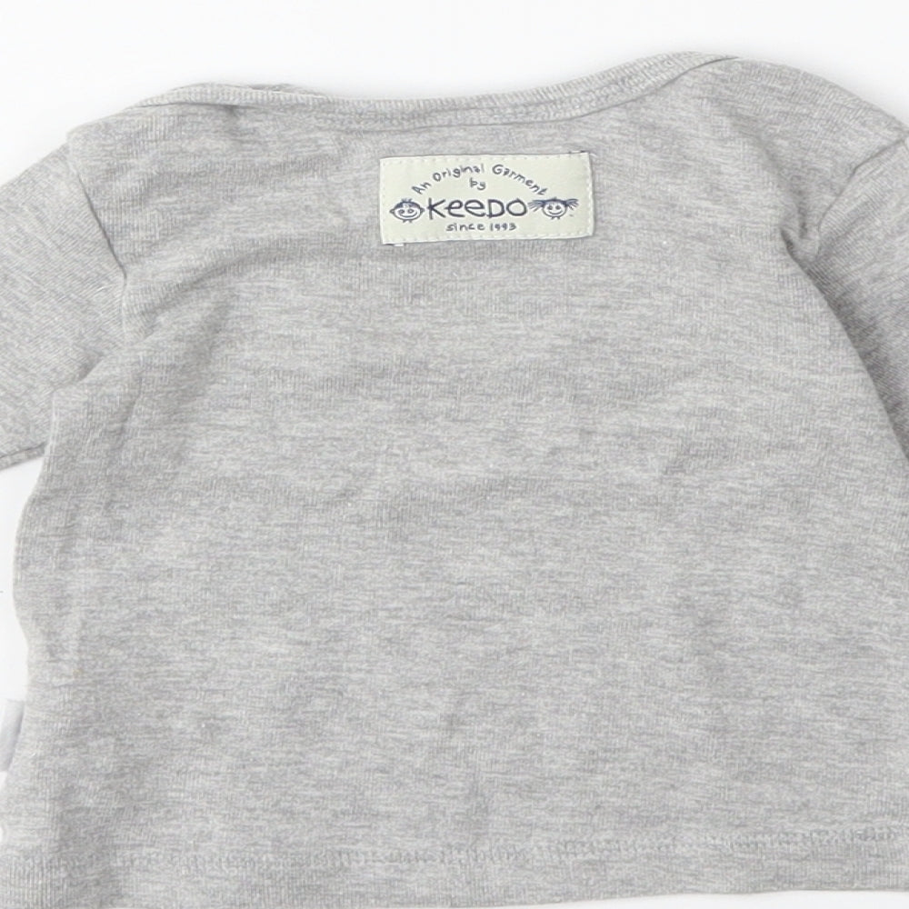 Preworn Baby Grey Basic T-Shirt Size 3-6 Months