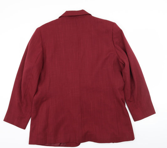 Classics Womens Red Jacket Size 20