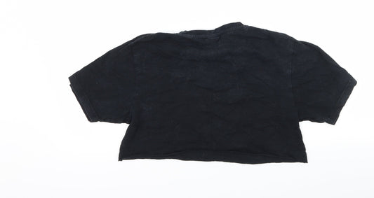 ellesse Womens Black Jersey Basic T-Shirt Size 8