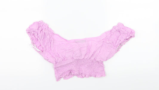 SheIn Womens Purple Basic Blouse Size S