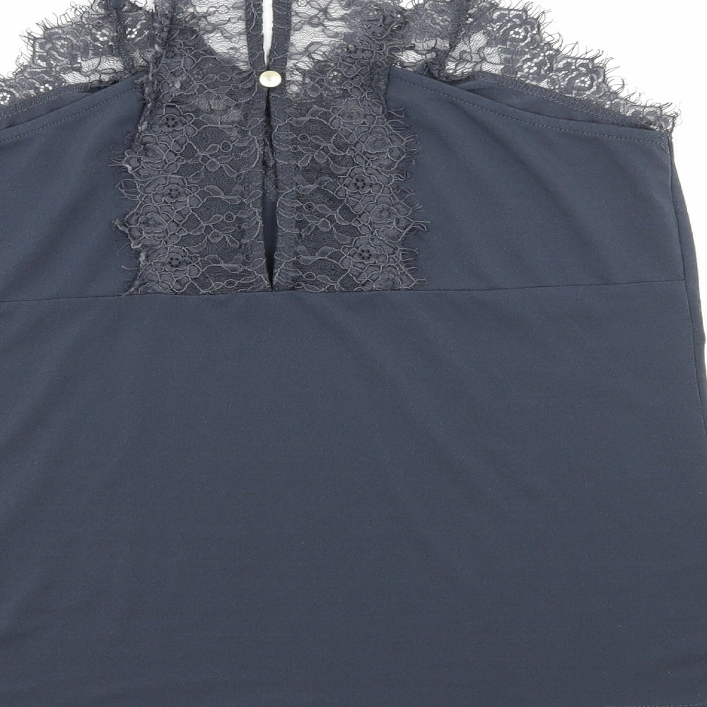 VERO MODA Womens Grey Camisole Tank Size S