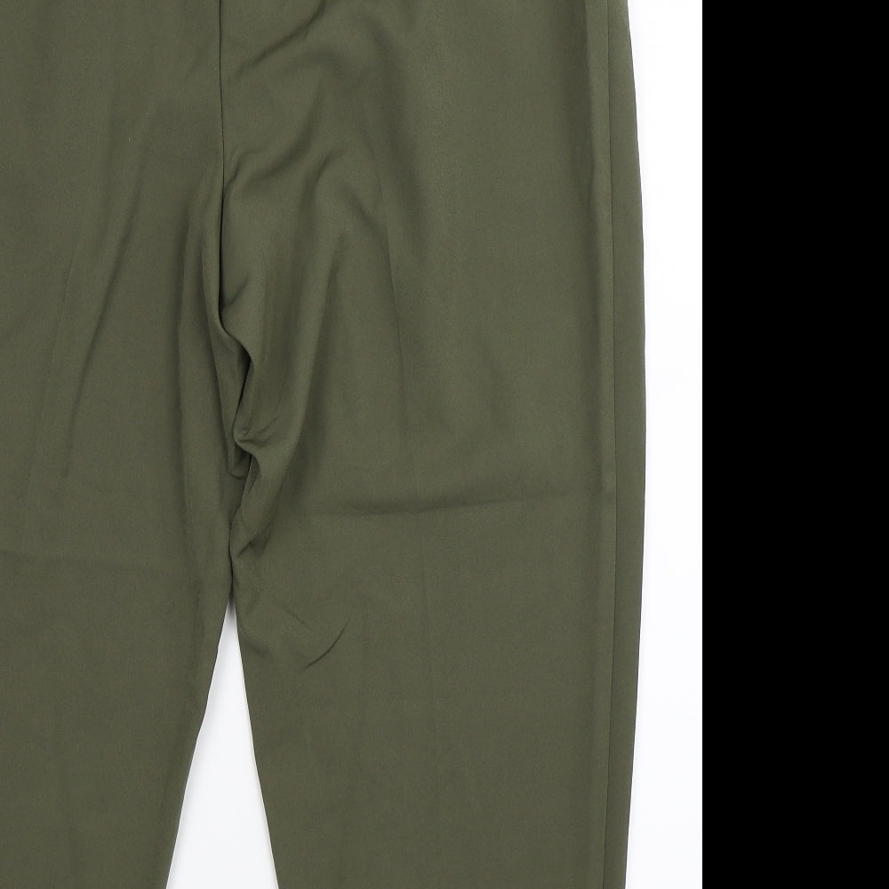 Newlook Womens Green Dress Pants Trousers Size 18 L25 in
