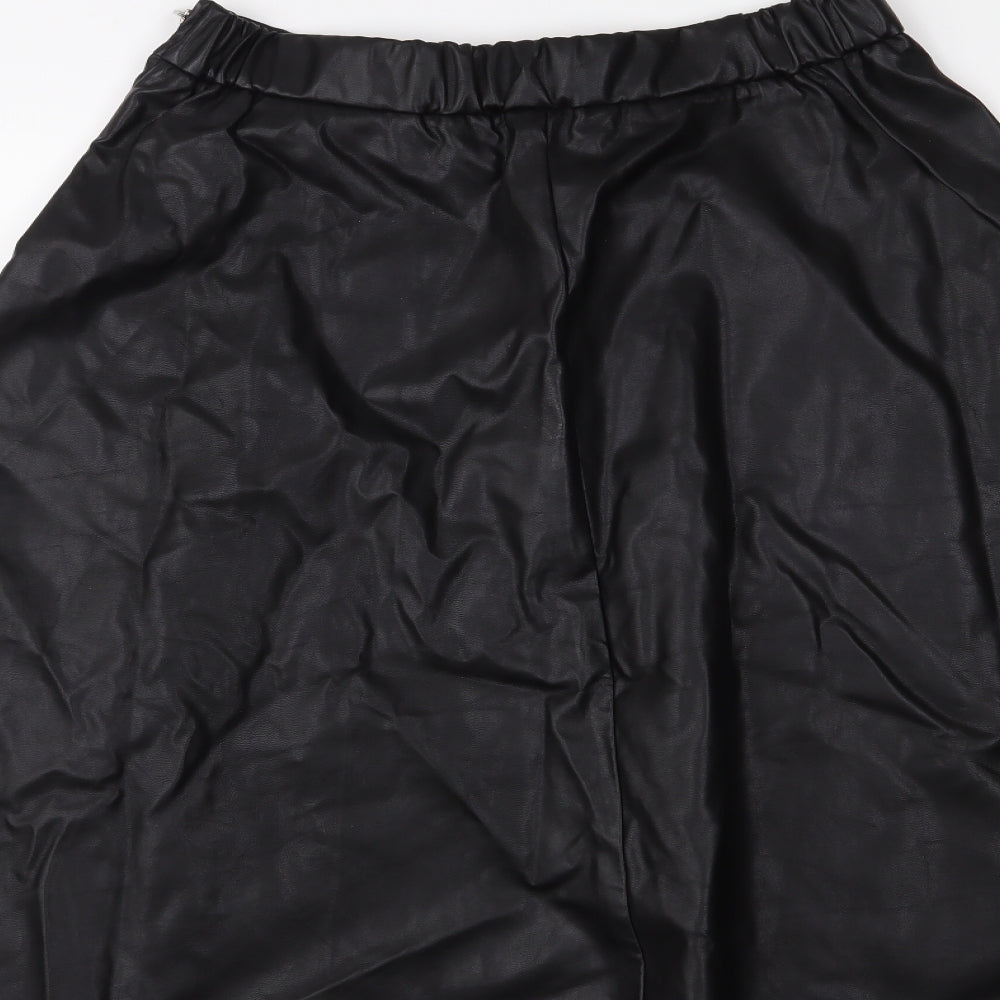 FOREVER 21 Womens Black A-Line Skirt Size M