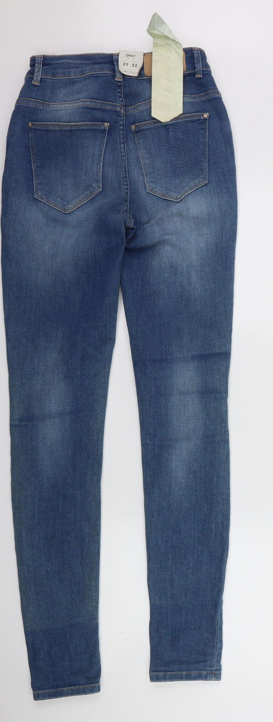 Only Womens Blue  Denim Skinny Jeans Size 27 L32 in
