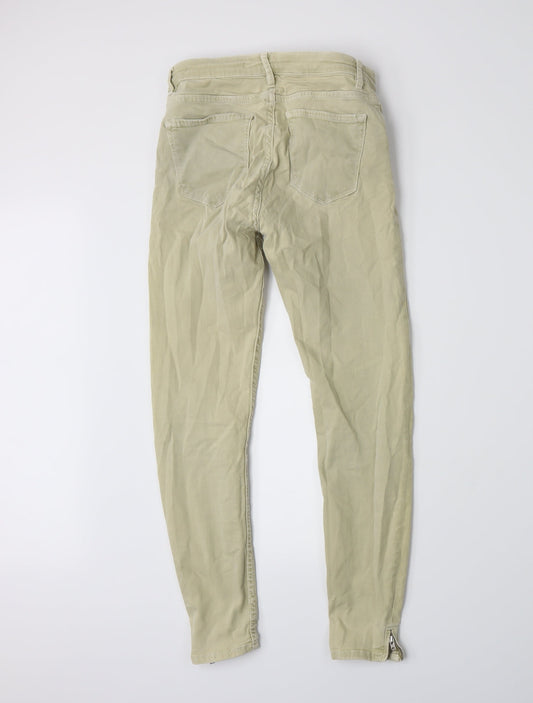 Zara Womens Beige Skinny Jeans Size 8 L25 in