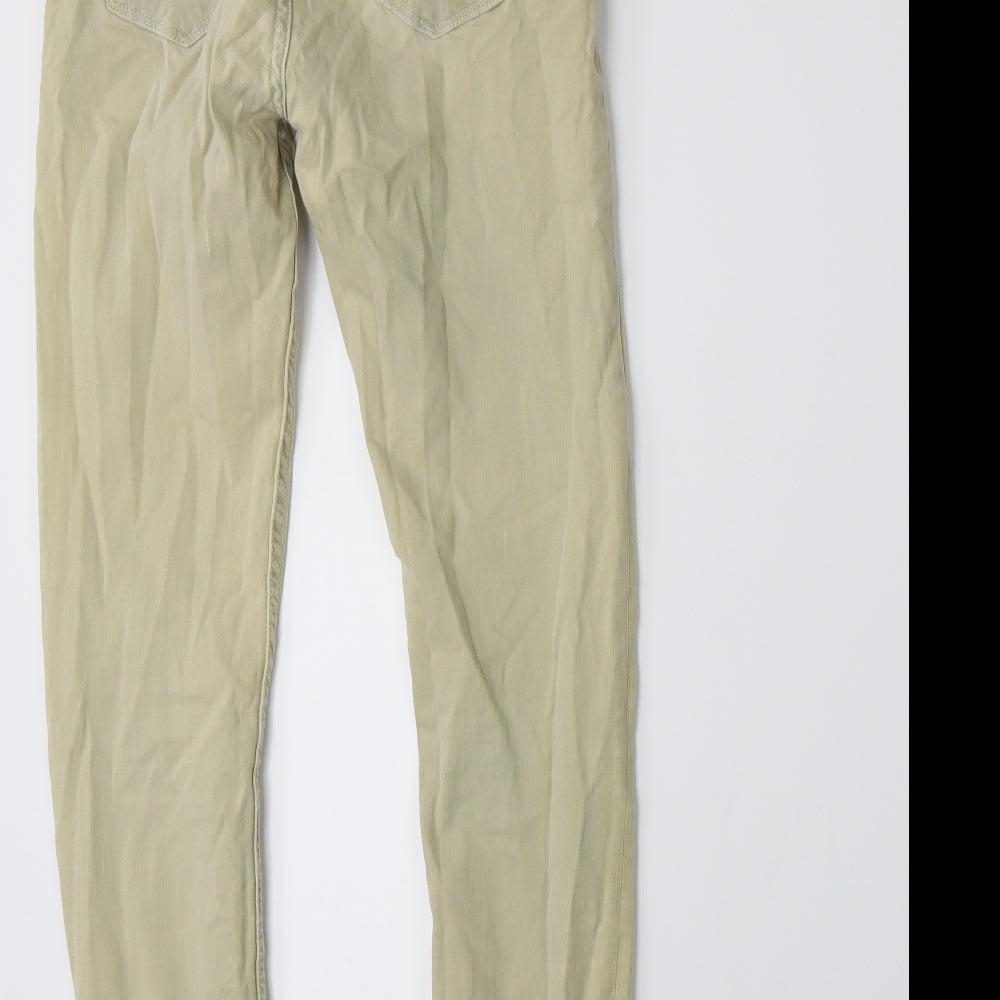 Zara Womens Beige Skinny Jeans Size 8 L25 in