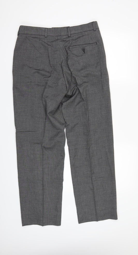 F&F Mens Grey Trousers Size 32 L20 in