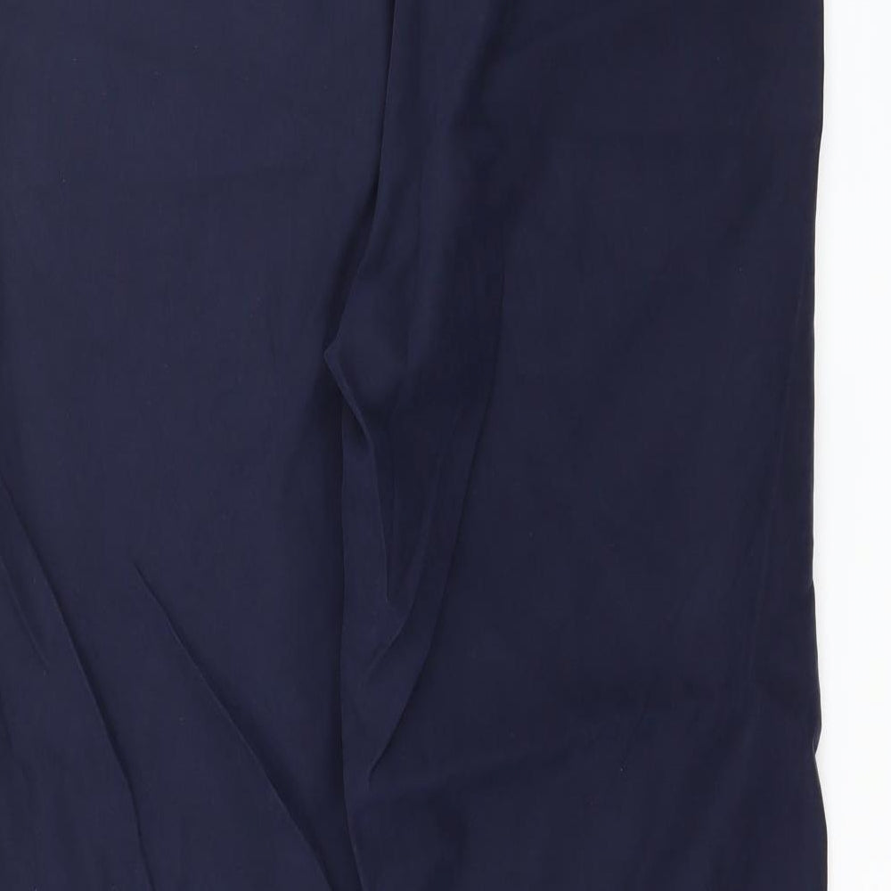 Womens UK Size 12 Preworn Regular Fit Blue Trousers